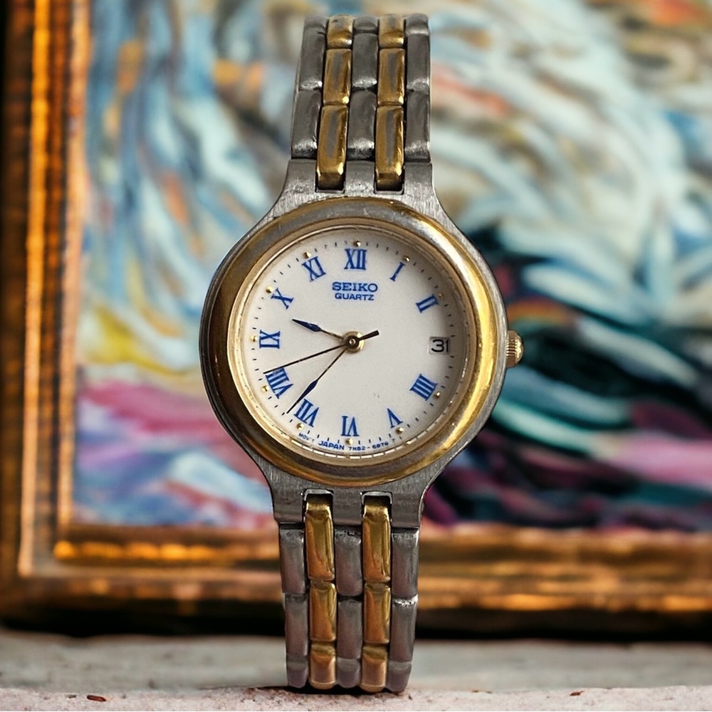 Vintage 1993 Seiko Women’s Date Watch w/ New Battery